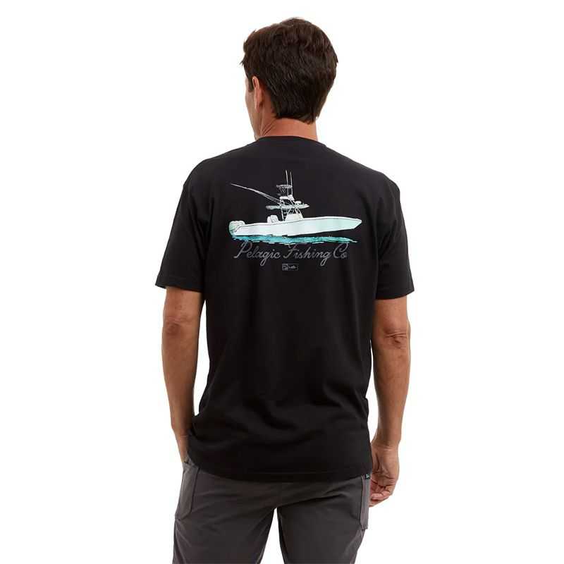 Playera Pelagic Goione Center Con - Black