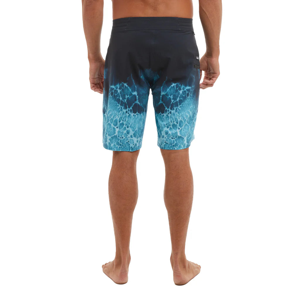 Pelagic Strike Boardshort 19" - Tahiti Blue Prop Wash