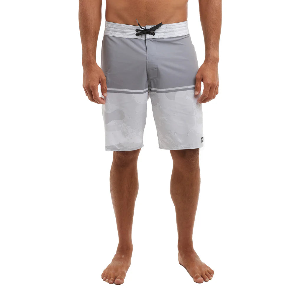 Pelagic Strike Boardshort 19" - Light Grey Brush Camo