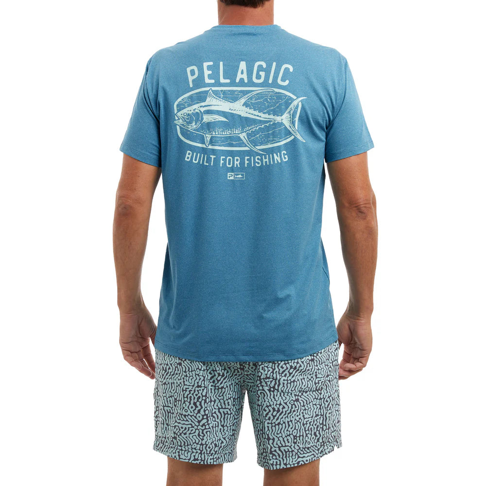 Playera Pelagic Stratos Map Fish - Ocean