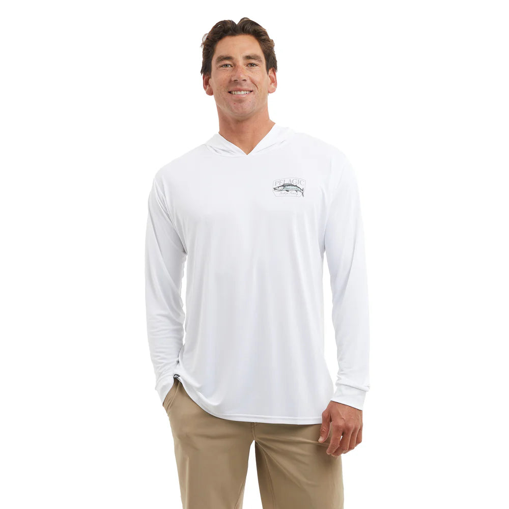 Pelagic Aquatek Hooded Wahoo'd - White