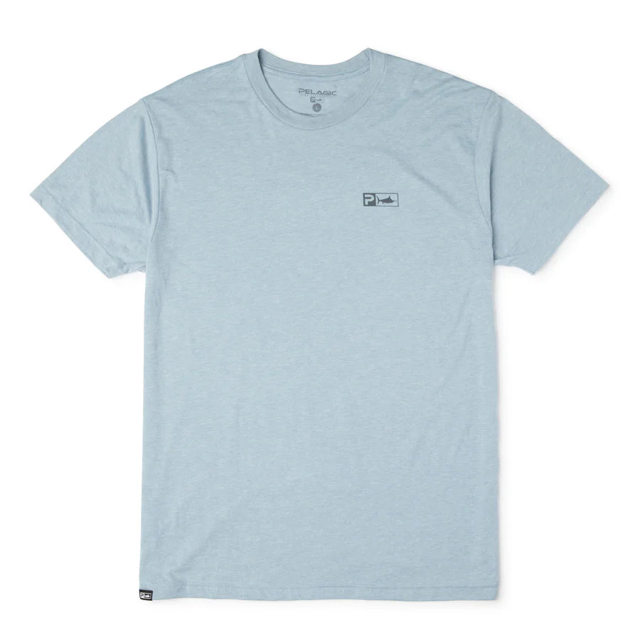 Playera Pelagic Goione Wahoo - Light Blue