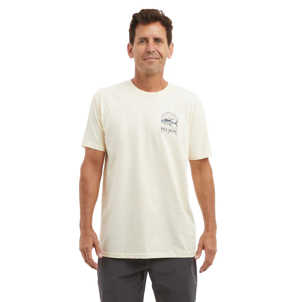Playera Pelagic Mapped YFT - Cream