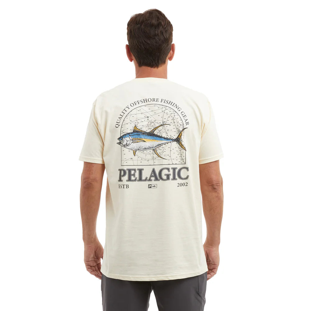 Playera Pelagic Mapped YFT - Cream