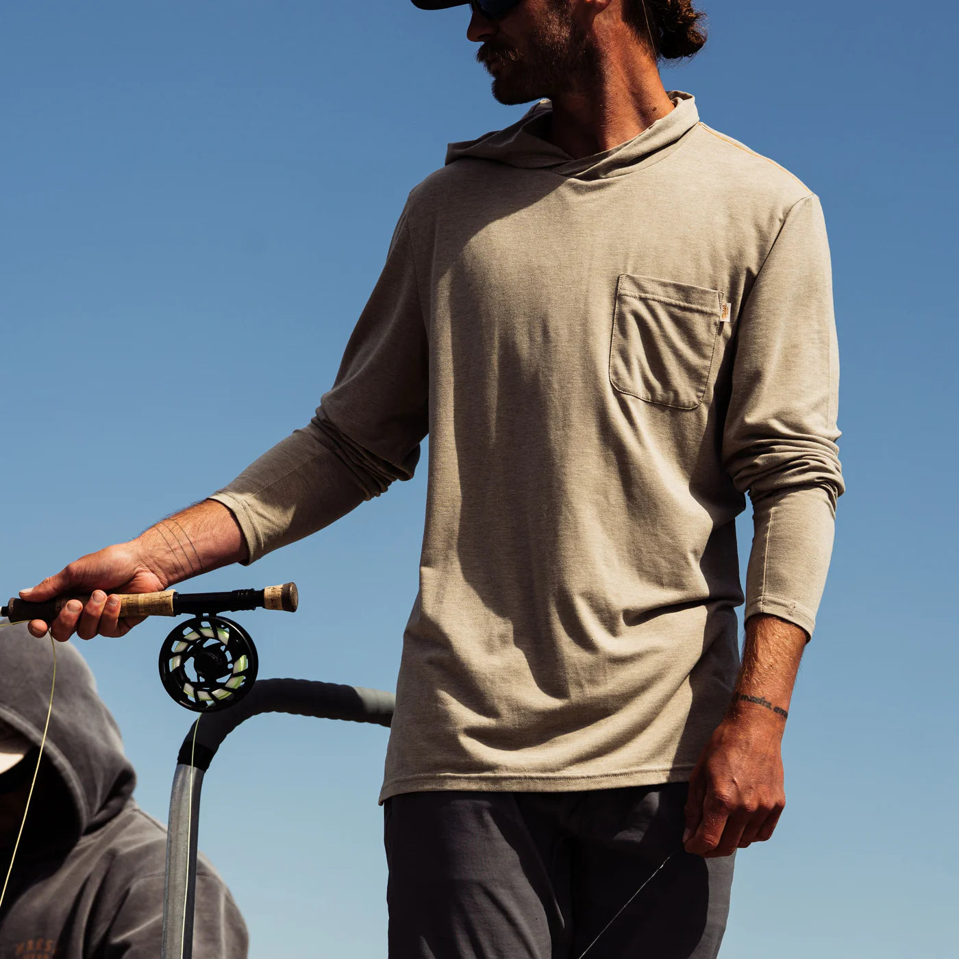 Playera Marsh Wear Buxton Tech Hoodie - Coriander Heather