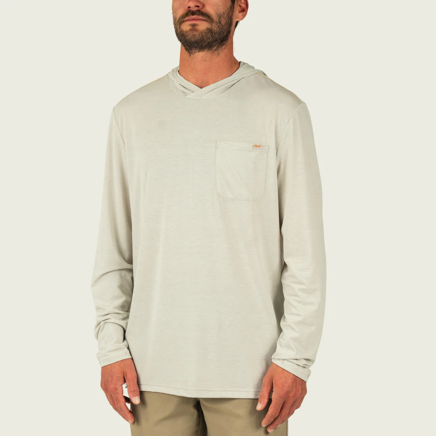 Playera Marsh Wear Buxton Tech Hoodie - Stone Heather