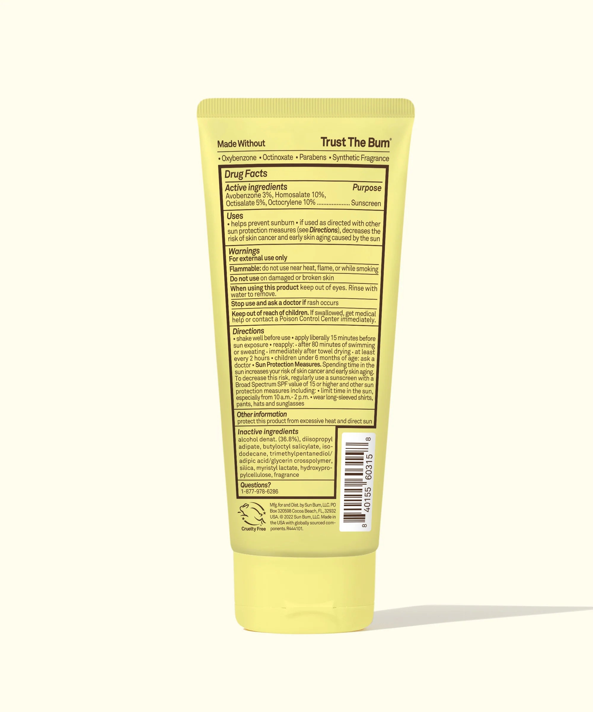 Loción protectora solar transparente Sun Bum FPS 50 para niños