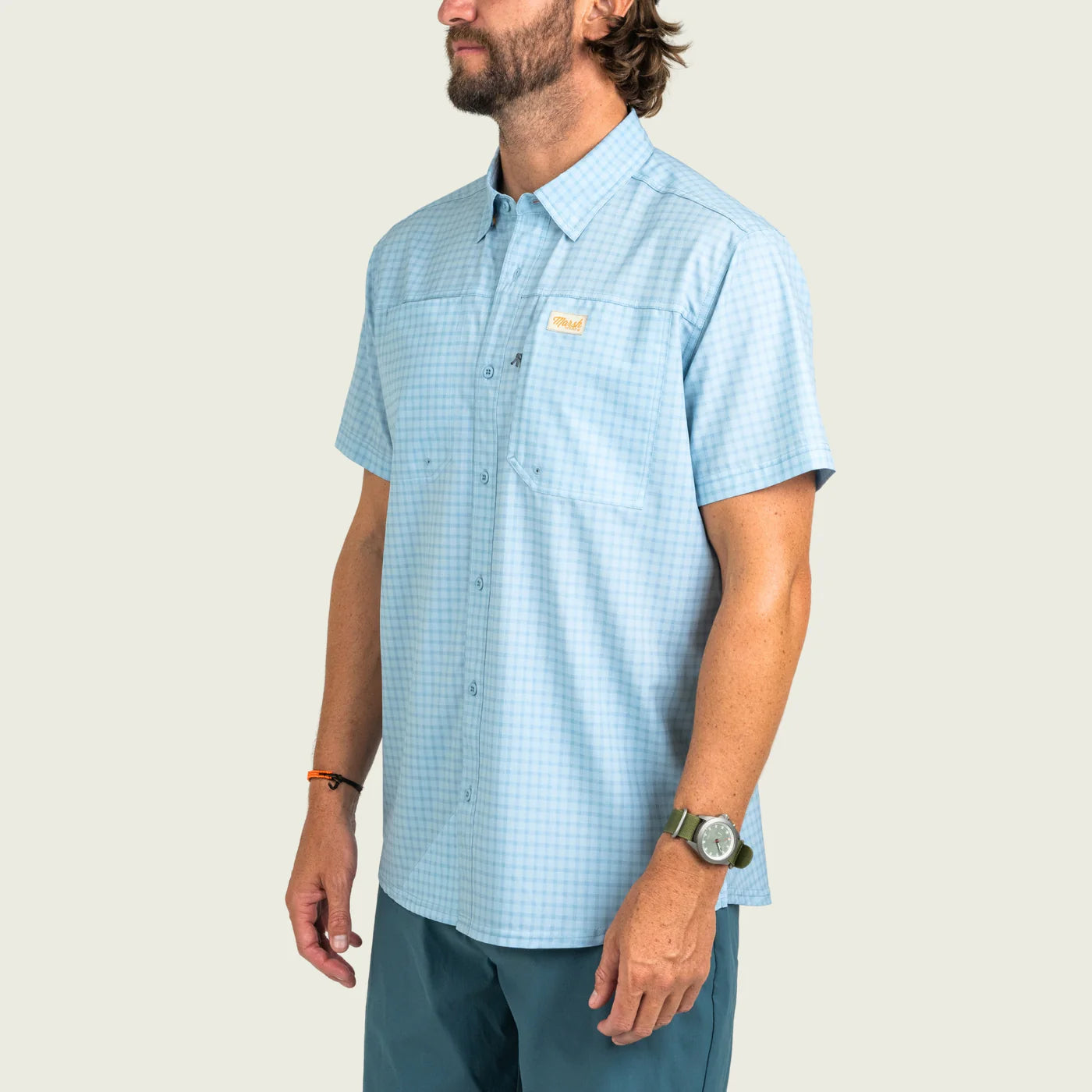 Camisa Marsh Wear Lenwood Tech Shortsleeve Shirt - Cloud