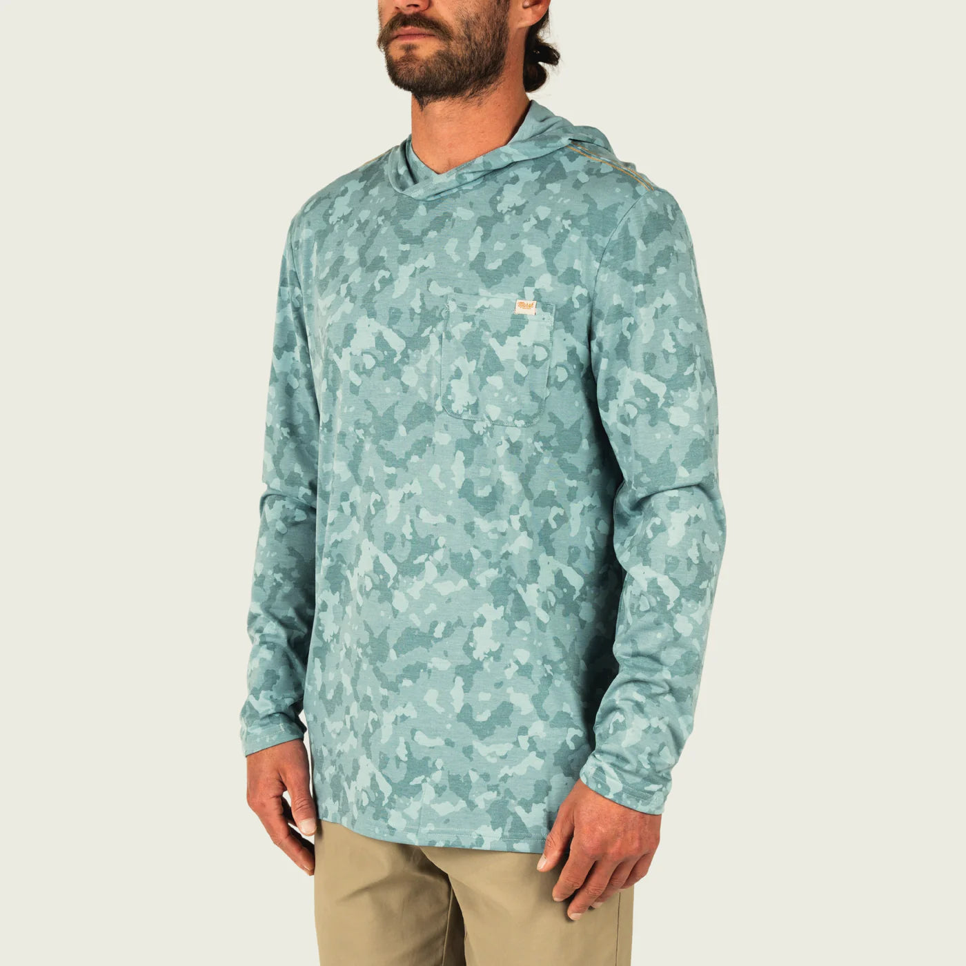 Playera Marsh Wear Buxton Tech Hoodie - Trellis Foxhole Heather