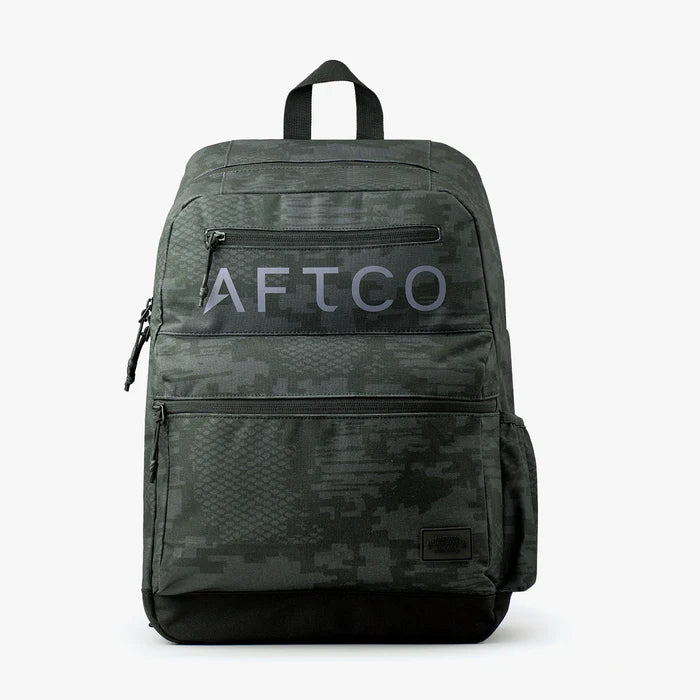 Mochila AFTCO Schoolie Backpack Black Digi Camo