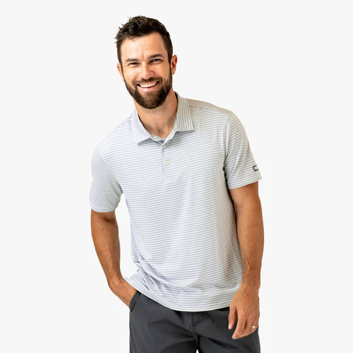 Playera Aftco Link SS Performance Polo - Ancient Water