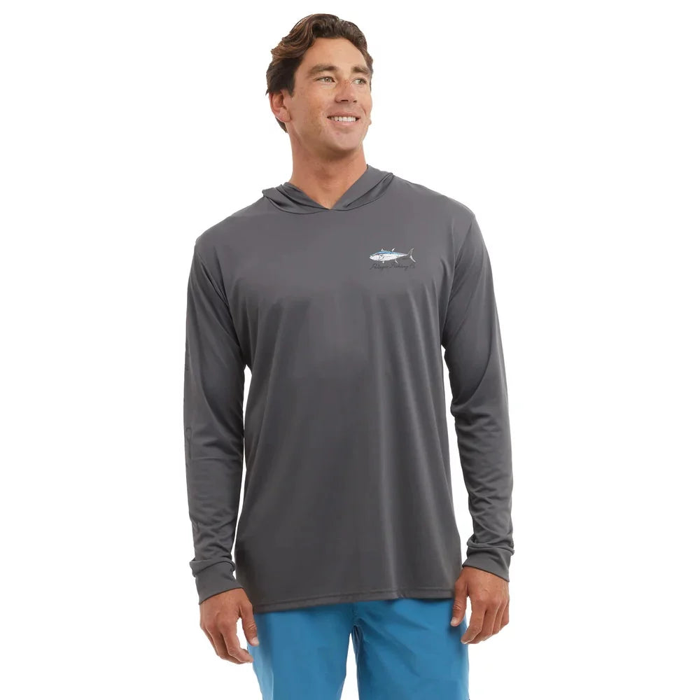 Playera Pelagic AquaTek Hooded Goione BFT - Graphite