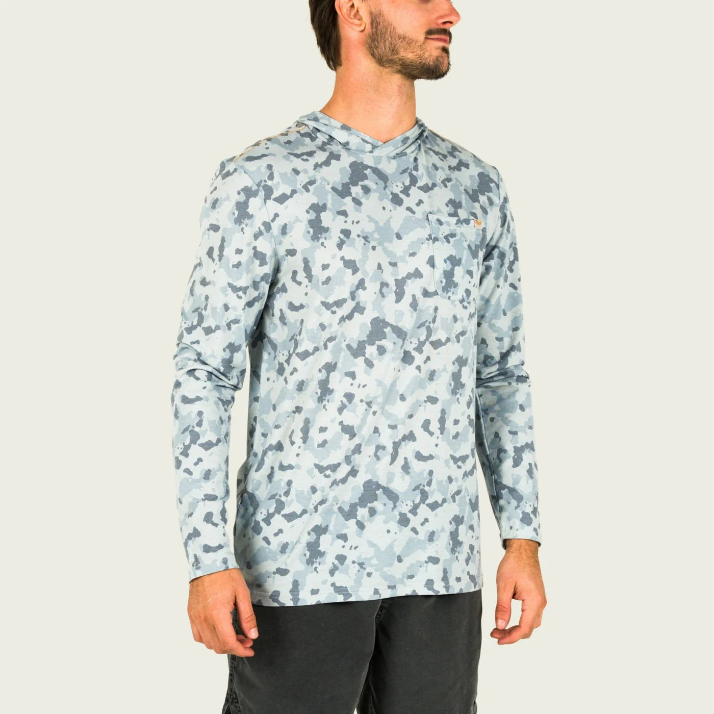 Playera Marsh Wear Style MWK3009 Buxton Tech Hoodie - Granite Foxhole Camo