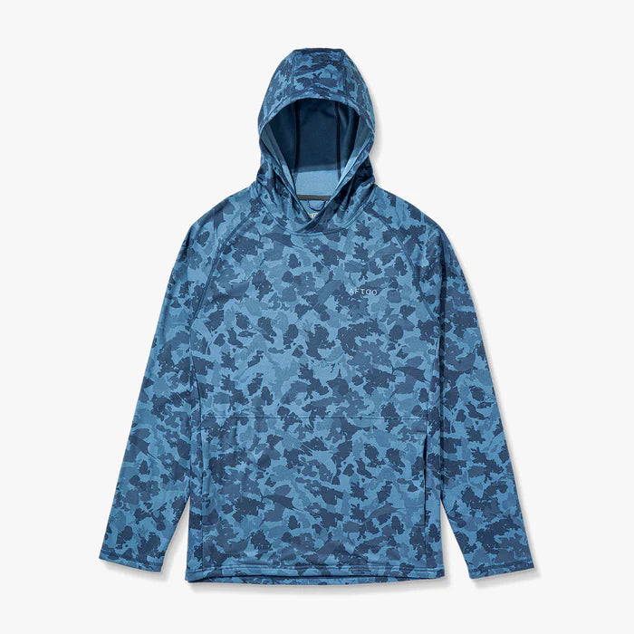 Sudadera Aftco Coastal Layer Camo Hoodie - Navy Grander Camo