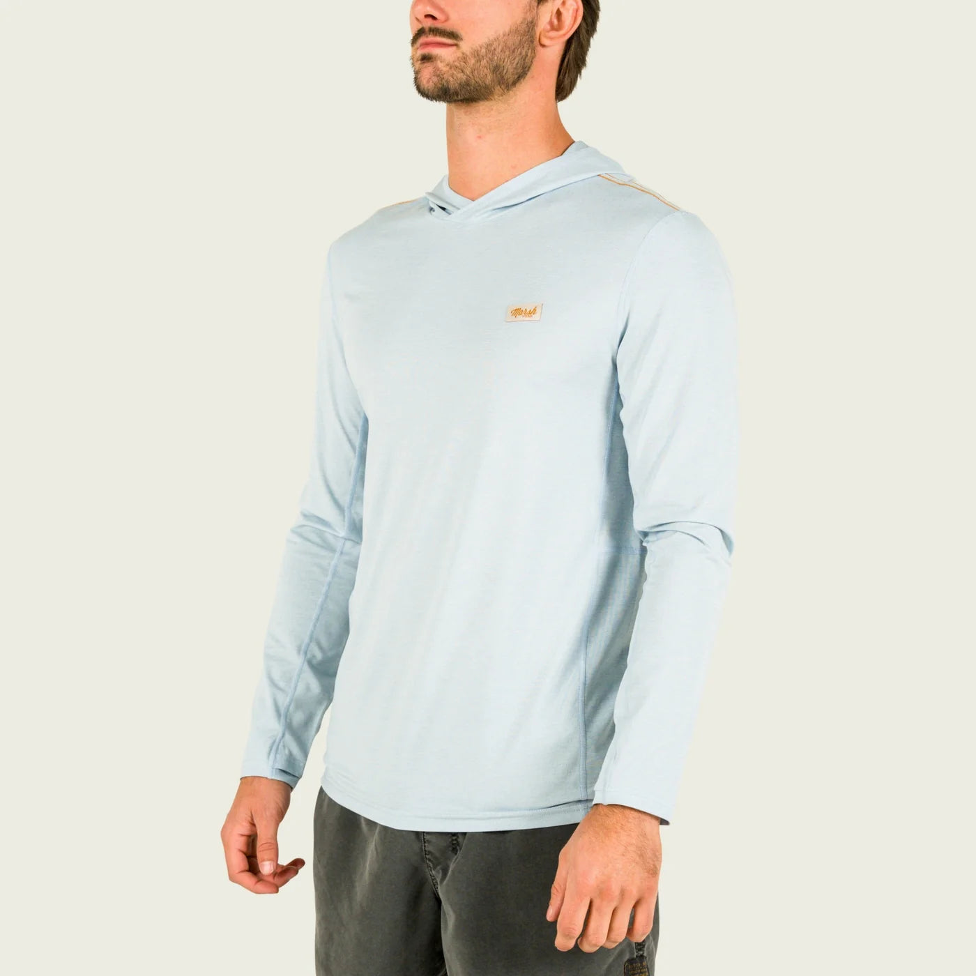 Playera Marsh Wear Style MWK3010 High Noon Tech Hoodie - Angel Falls Heather