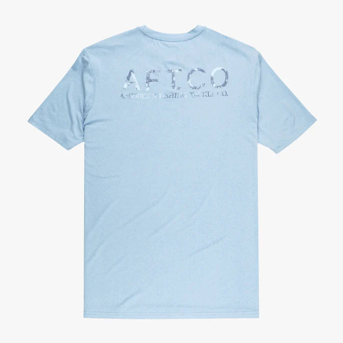 Playera Samurai SS Performance Shirt - Airy Blue Heather