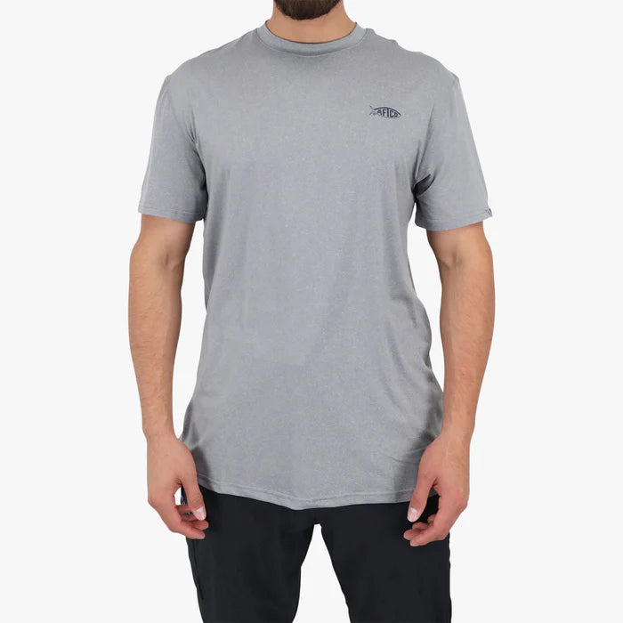 Playera Samurai SS Performance Shirt - Steel Heather