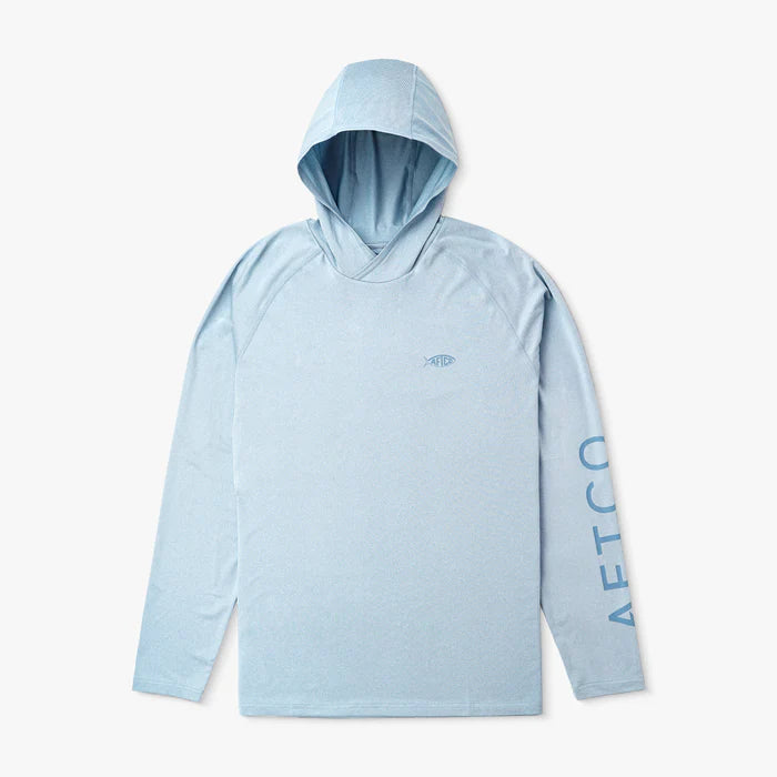 Playera AFTCO Samurai Sun Protection Hoodie Shirt - Dusk Heather