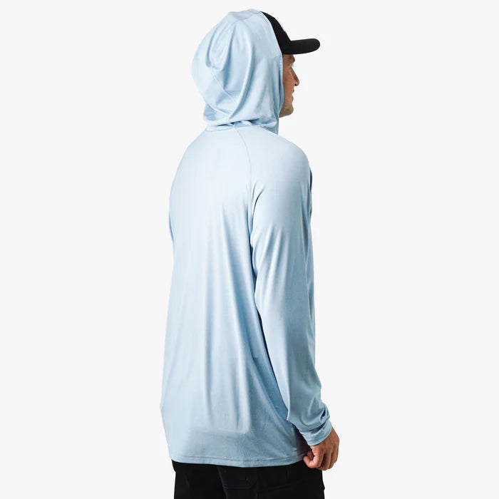 Playera AFTCO Samurai Sun Protection Hoodie Shirt - Dusk Heather