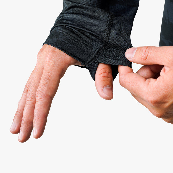 Playera AFTCO Adapt Phase Change Performance Shirt - Black Storm Camo