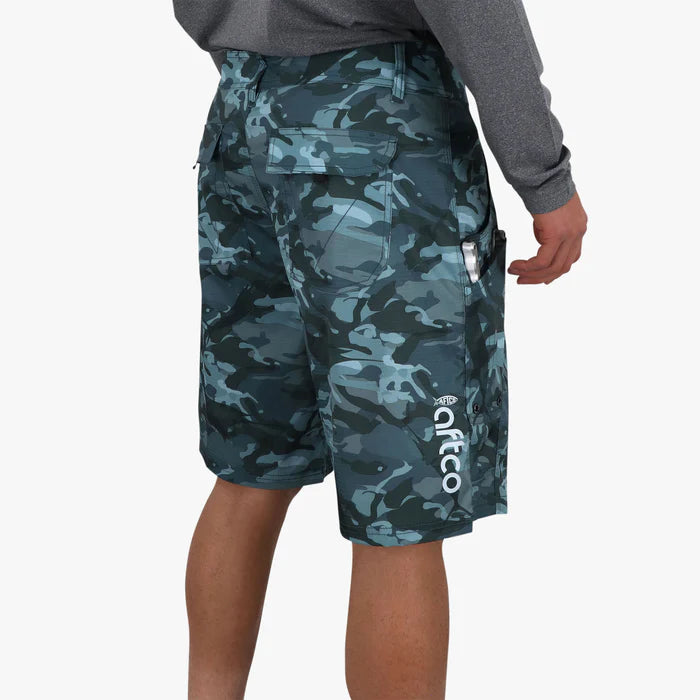 Short Aftco Tactical Fishing Shorts - Blue Camo