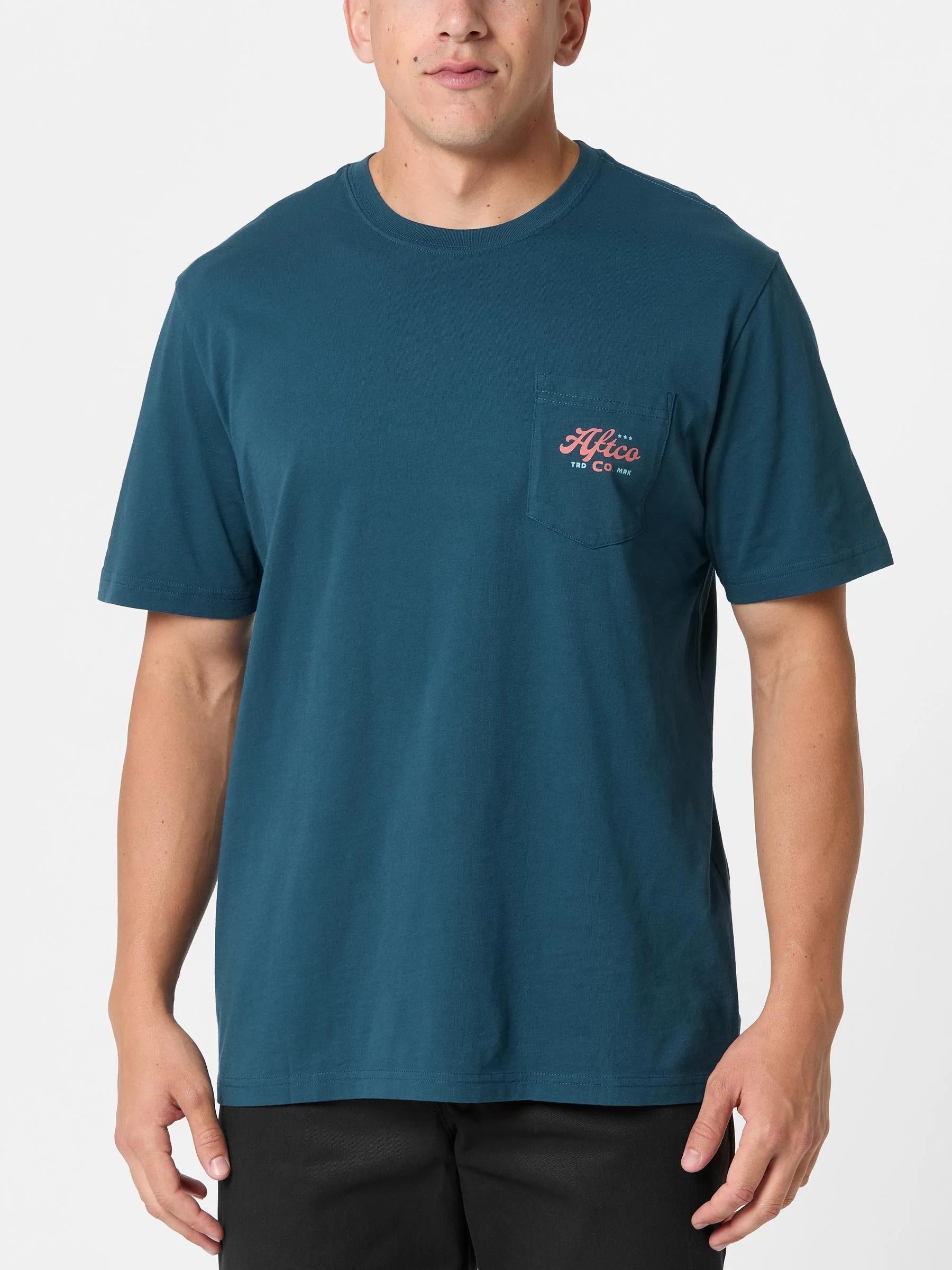 Playera Aftco Wordmark - Naval