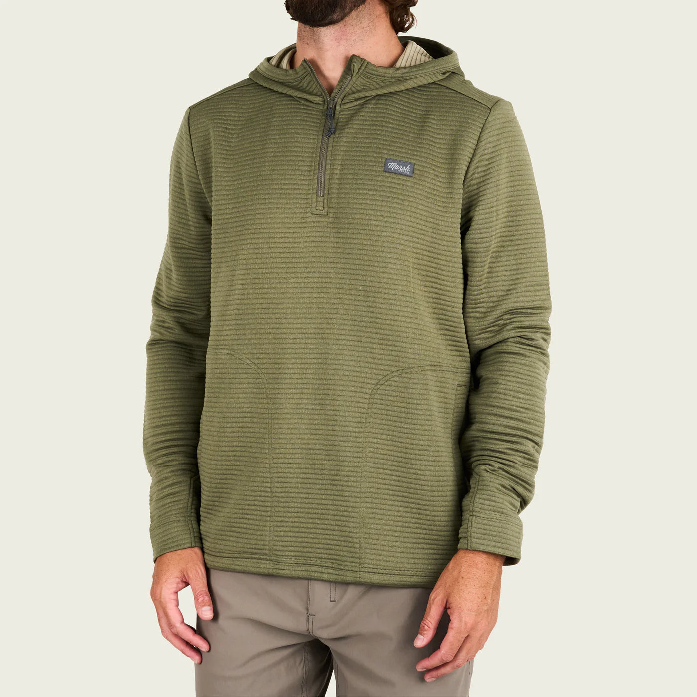 Sudadera Marsh Wear Style MWF1025 Sullivan Tech Hoodie - Fossil