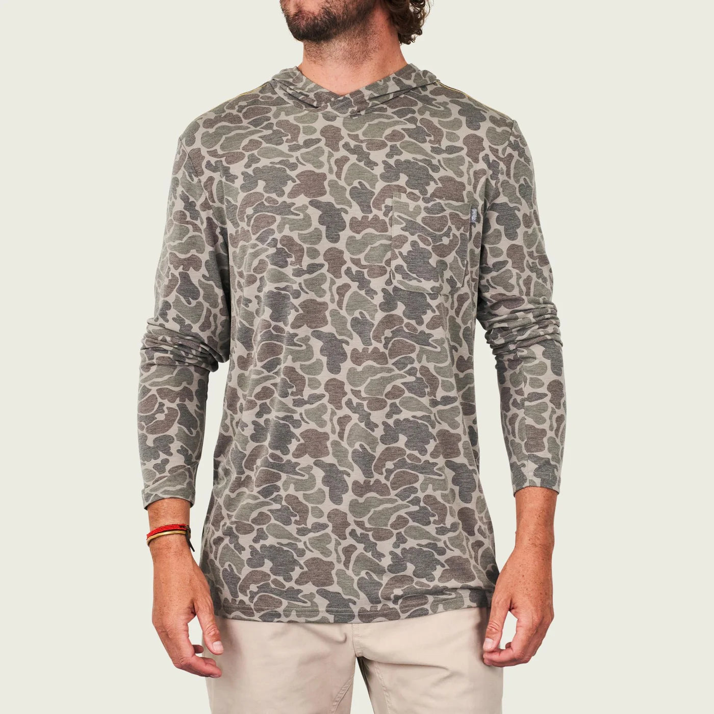 Playera Marsh Wear Buxton Tech Hoodie - Dark Green Mallard Camo