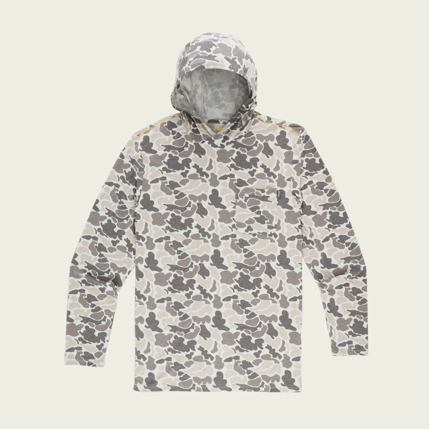 Playera Marsh Wear Buxton Tech Hoodie - Stone Mallard Camo