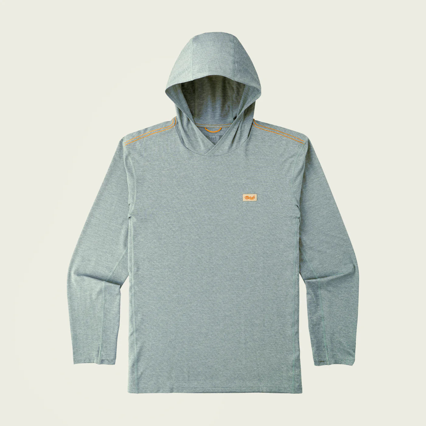 Playera Marsh Wear High Noon Tech Hoodie - Goblin Blue Heather