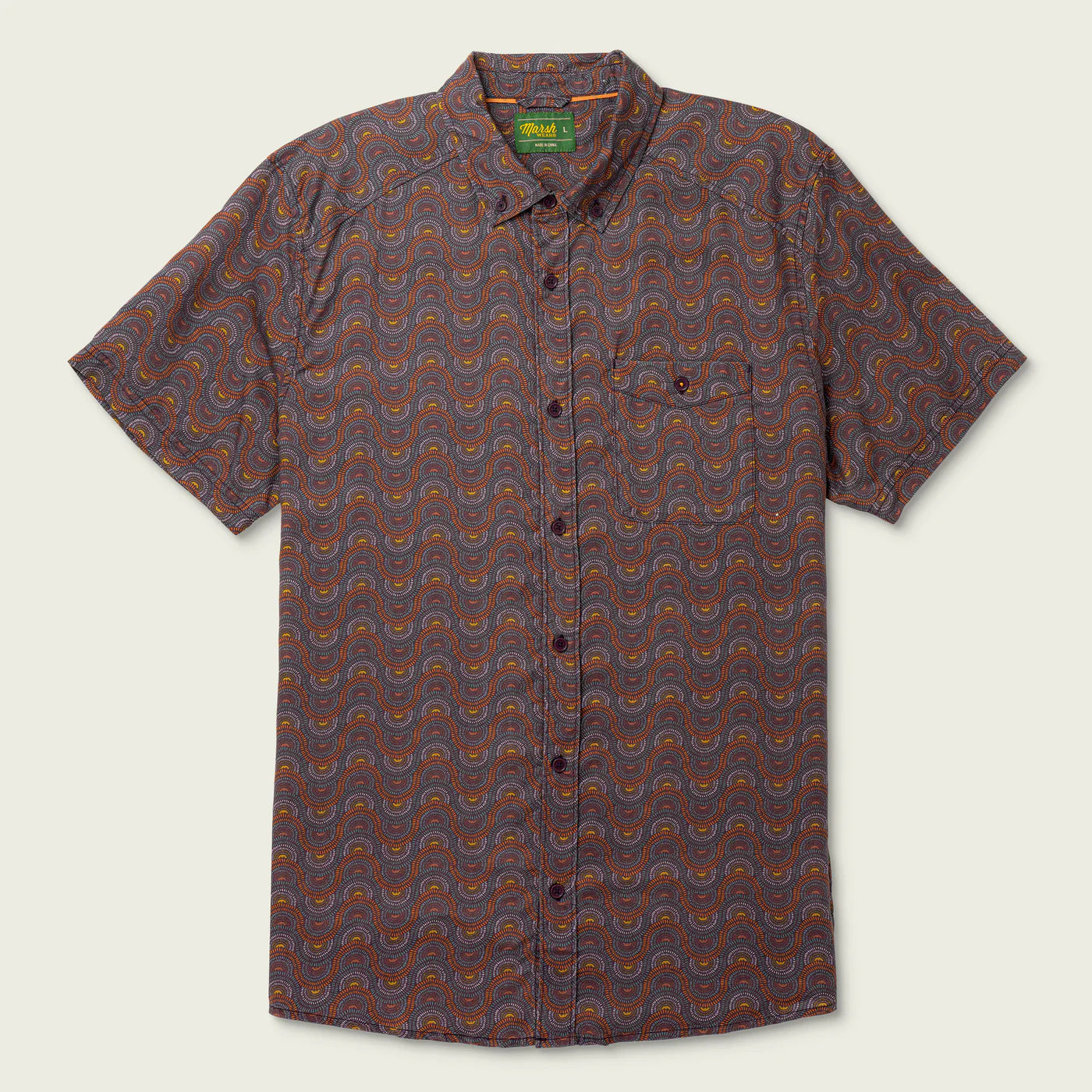 Camisa Marsh Wear Hagood Shortsleeve Shirt - Raisin