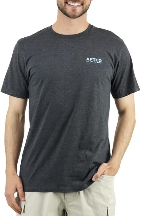Playera Aftco Sunset Views SS T-Shirt - Charcoal Heather