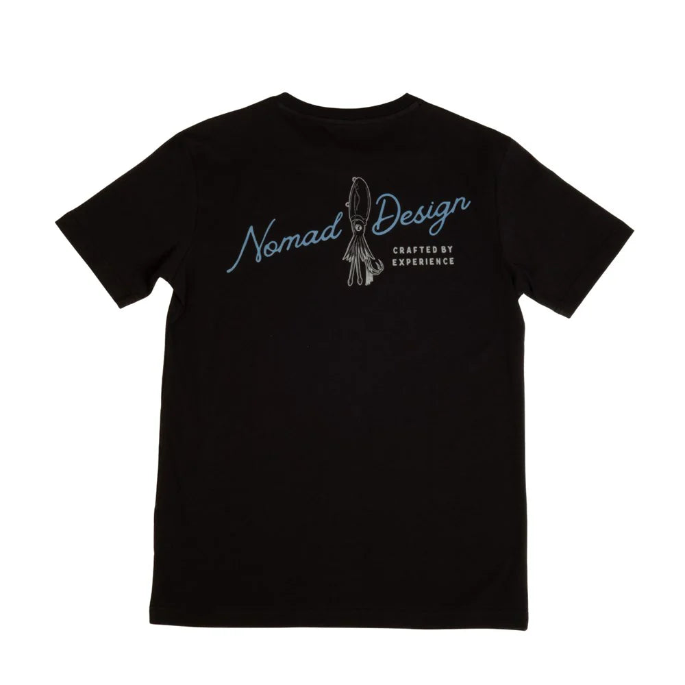 Playera Nomad Design T-Shirt Squidtrex Insignia - Vintage Black