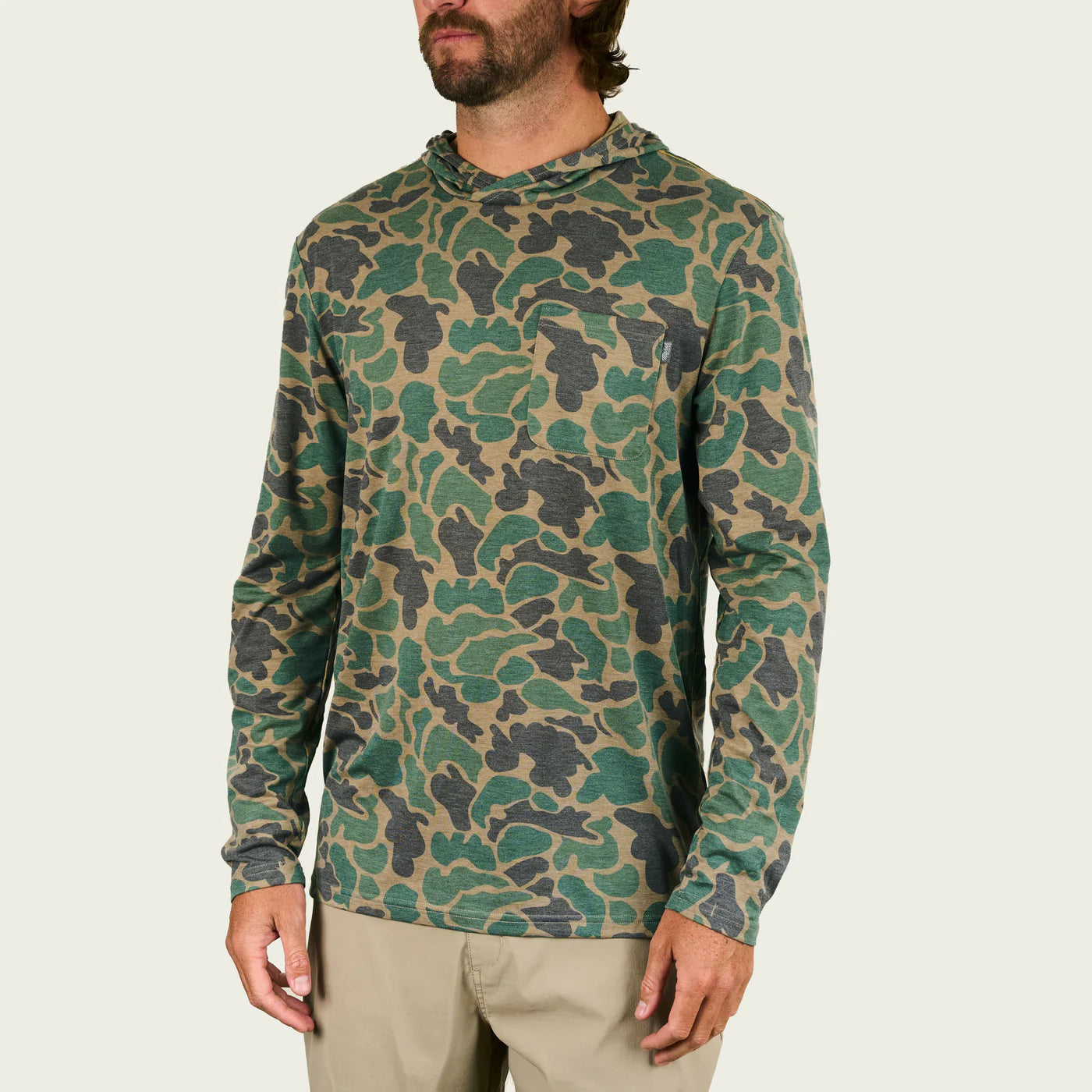 Playera Marsh Wear Buxton Tech Hoodie - Green Mallard Camo