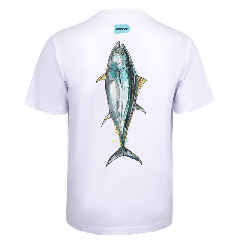 Playera BKK Short Sleeve Casual Shirt Tuna - White
