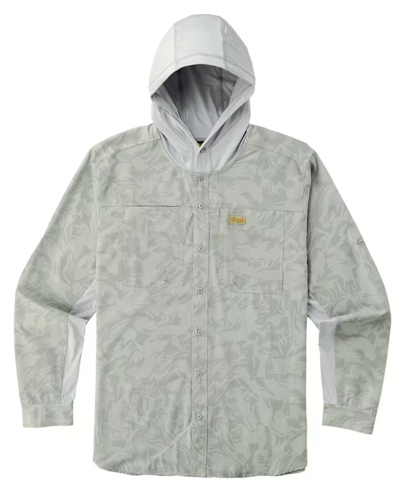 Camisa Marsh Wear MWW3001 Lenwood Tech Hoodie - Smoke Coastal Camo
