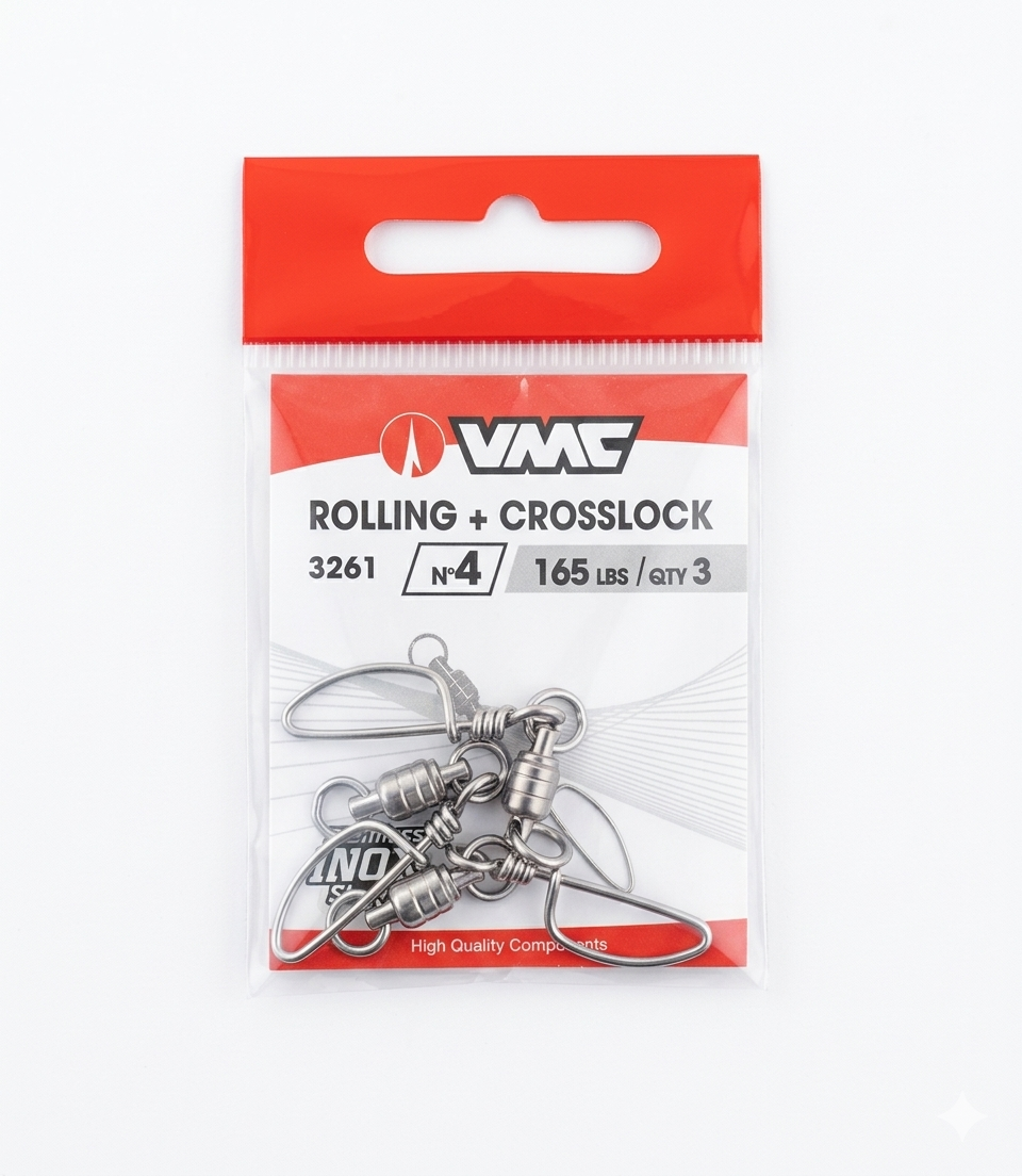 Broche con destorcedor VMC 3261 Rolling + Crosslock