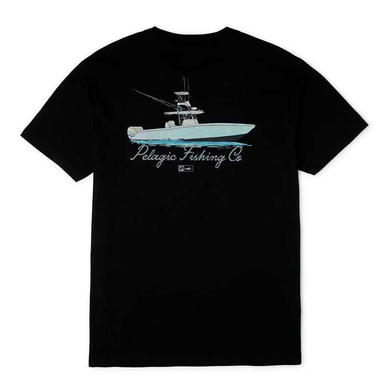 Playera Pelagic Goione Center Con - Black