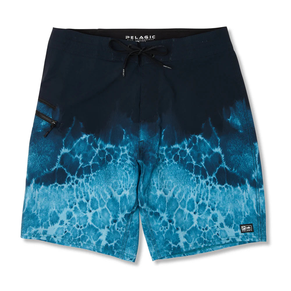 Pelagic Strike Boardshort 19" - Tahiti Blue Prop Wash