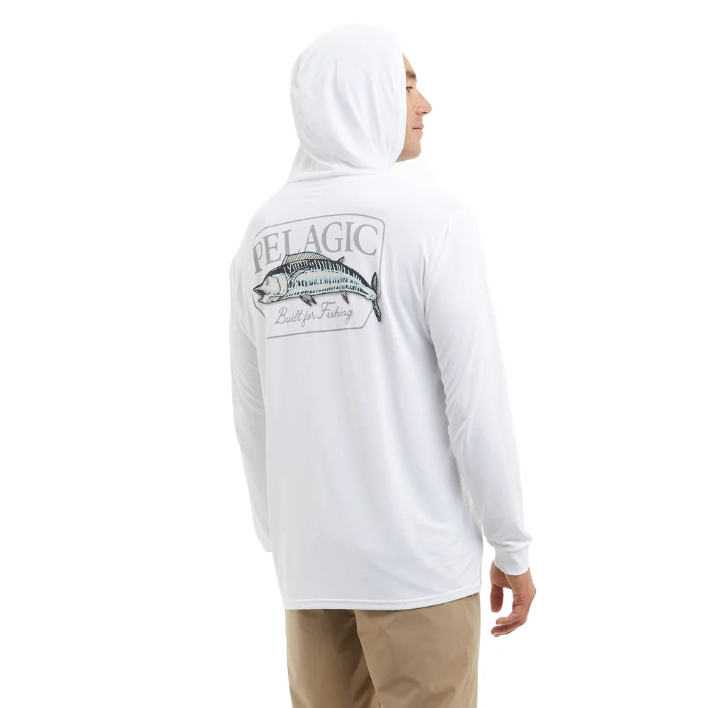 Pelagic Aquatek Hooded Wahoo'd - White