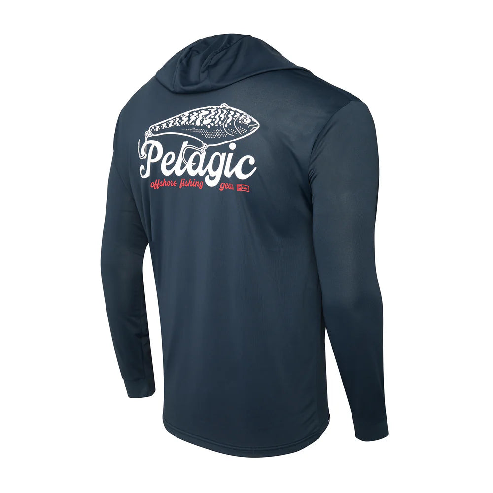 Playera Pelagic Aquatek Hook Em - Dark Navy