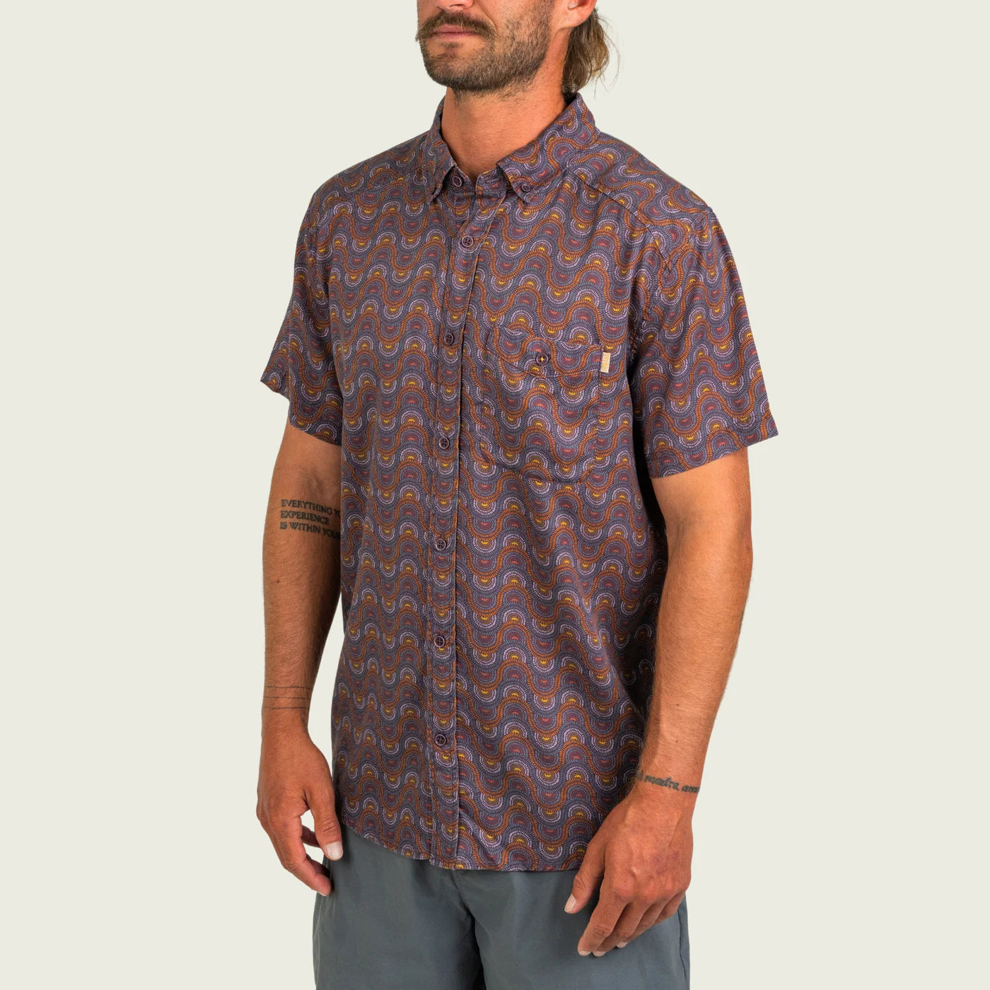 Camisa Marsh Wear Hagood Shortsleeve Shirt - Raisin