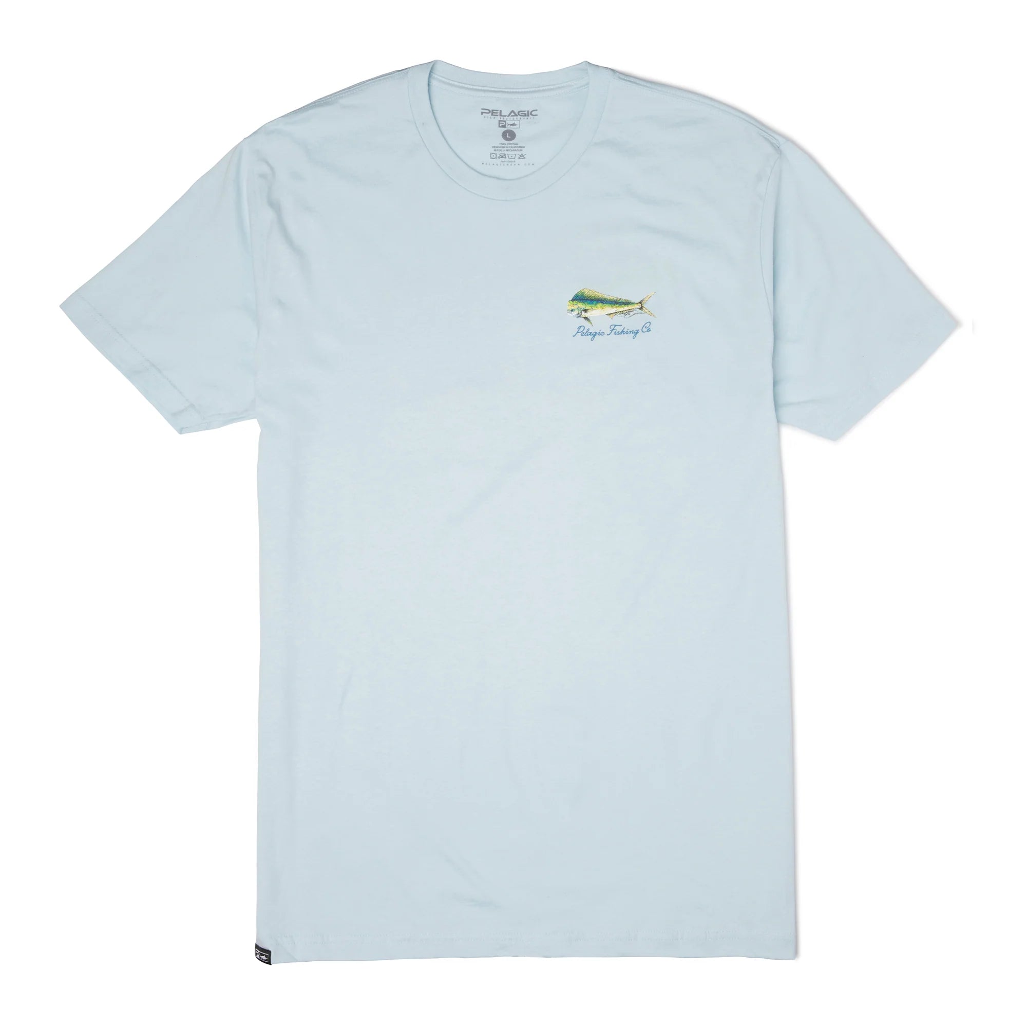 Playera Pelagic Goione Mahi - Light Blue