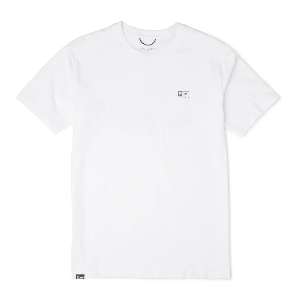 Playera Pelagic Goione Center Con - White