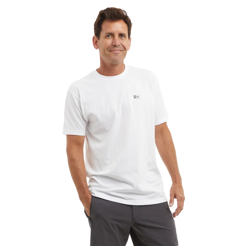 Playera Pelagic Goione Center Con - White