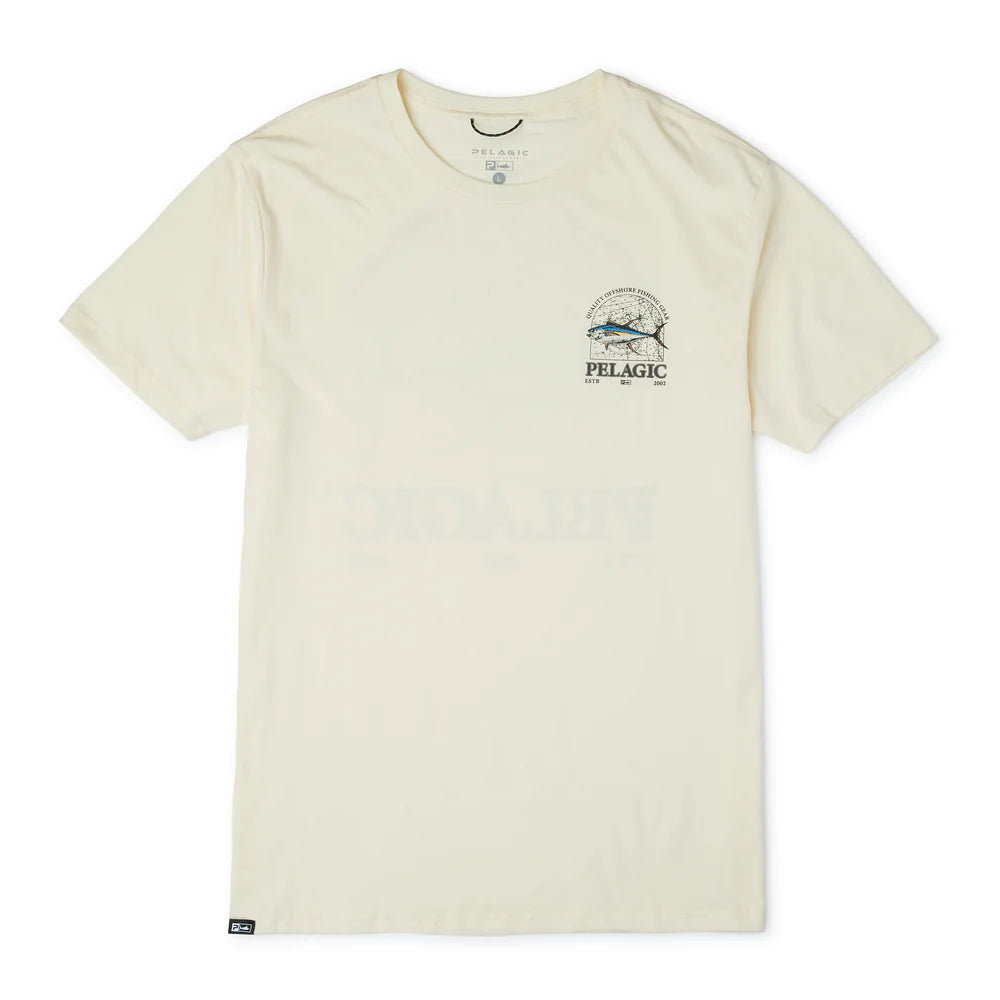 Playera Pelagic Mapped YFT - Cream