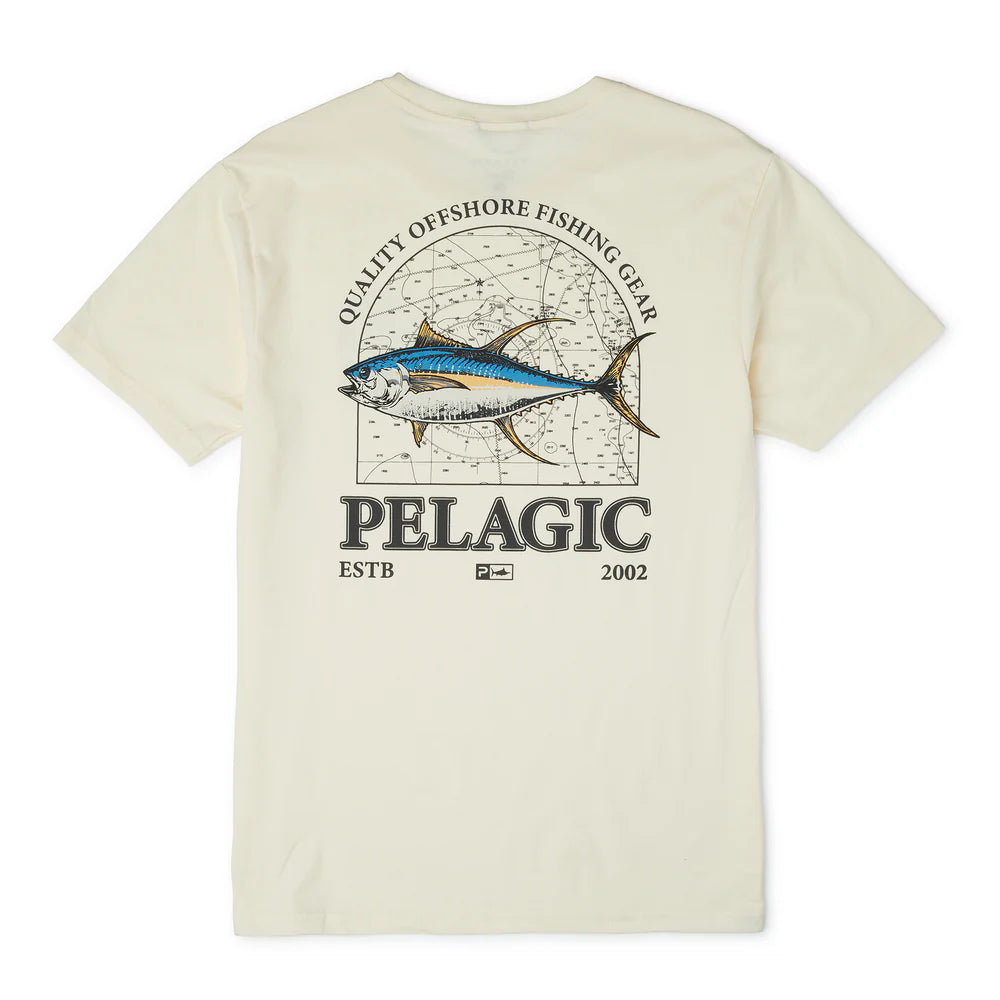 Playera Pelagic Mapped YFT - Cream