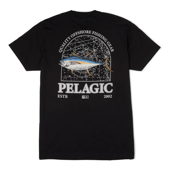 Playera Pelagic Mapped YFT - Black