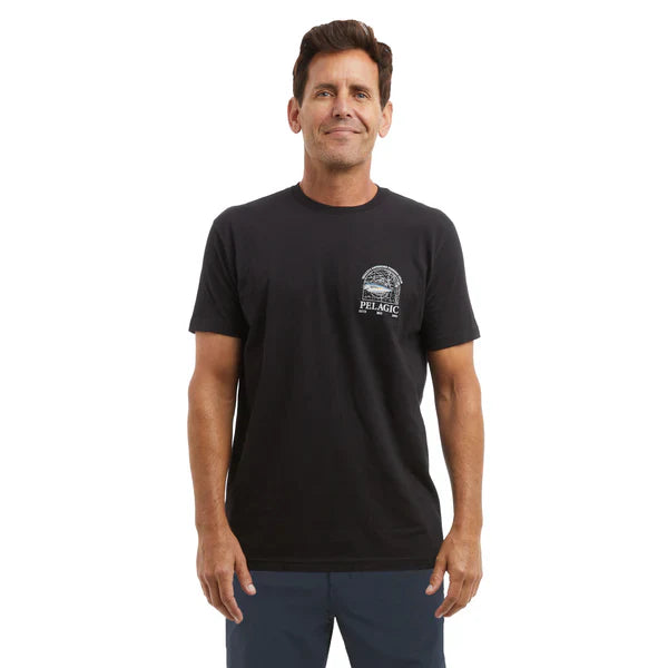Playera Pelagic Mapped YFT - Black