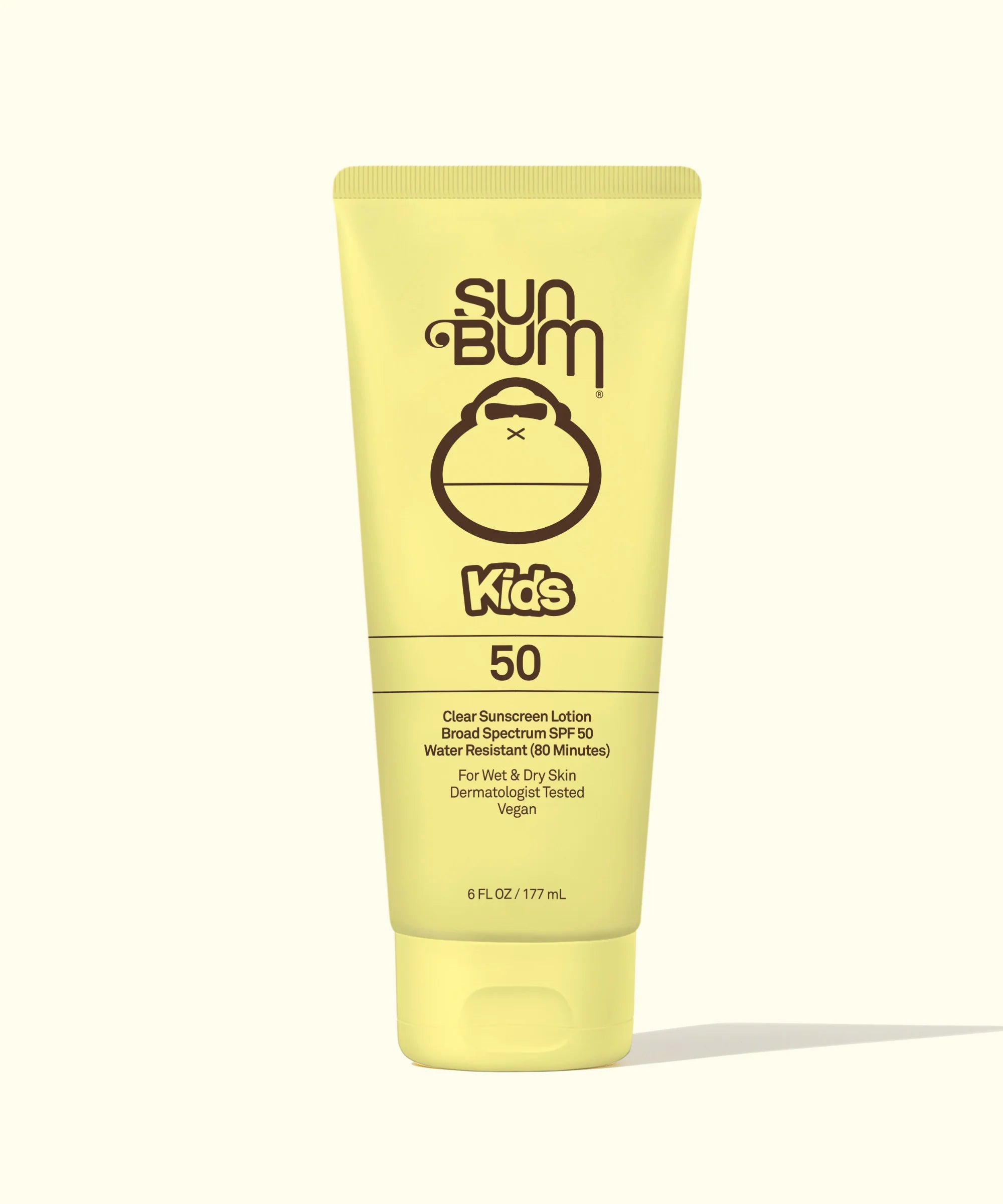 Loción protectora solar transparente Sun Bum FPS 50 para niños